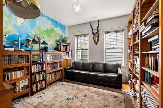 97 Stearns Rd, Brookline, MA 02446 - sitting room with wood finished floors