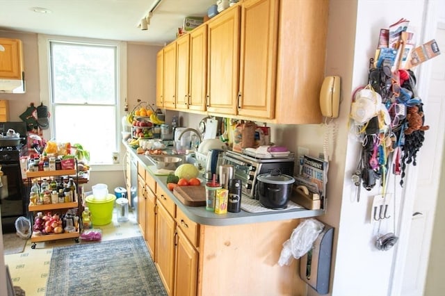 217 Asbury St, Hamilton, MA 01982 - kitchen featuring exhaust hood and rail lighting