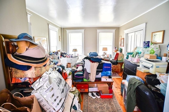 217 Asbury St, Hamilton, MA 01982 - misc room featuring wood finished floors and crown molding