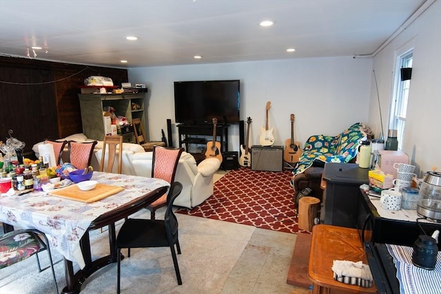 217 Asbury St, Hamilton, MA 01982 - dining room with recessed lighting and light carpet