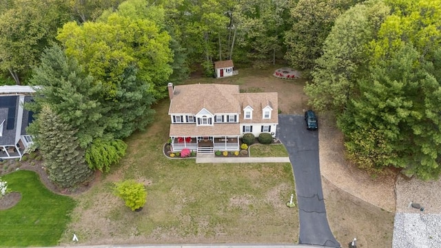 view from above of property