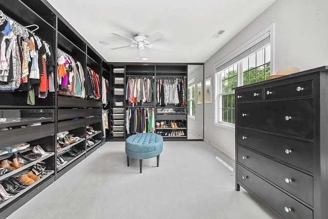 132 Hemmingway Pl, Wrentham, MA 02093 - walk in closet with carpet flooring and a ceiling fan