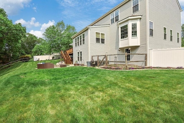 132 Hemmingway Pl, Wrentham, MA 02093 - back of house with stairs