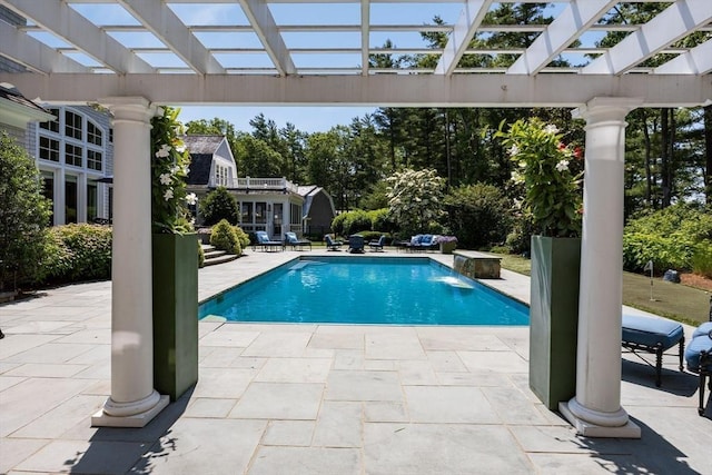 9 High Ridge Dr, Mattapoisett, MA 02739 - swimming pool with a pergola and a patio area