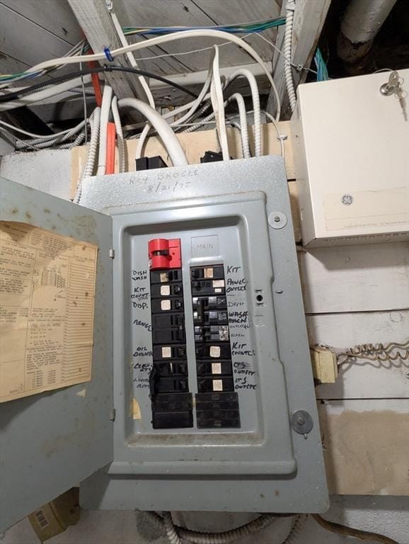 utility room featuring electric panel