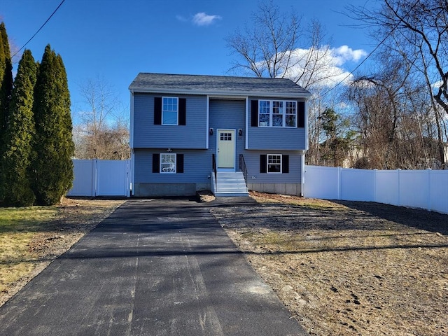 view of bi-level home