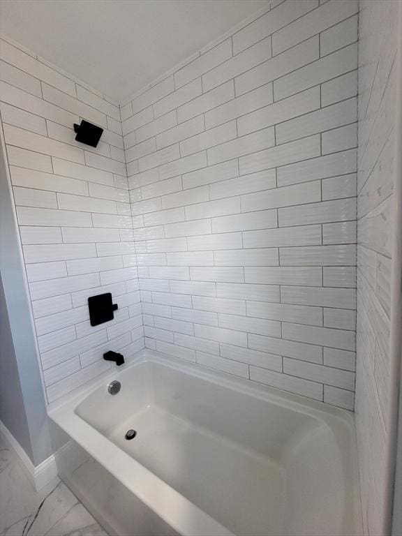 bathroom featuring bathtub / shower combination