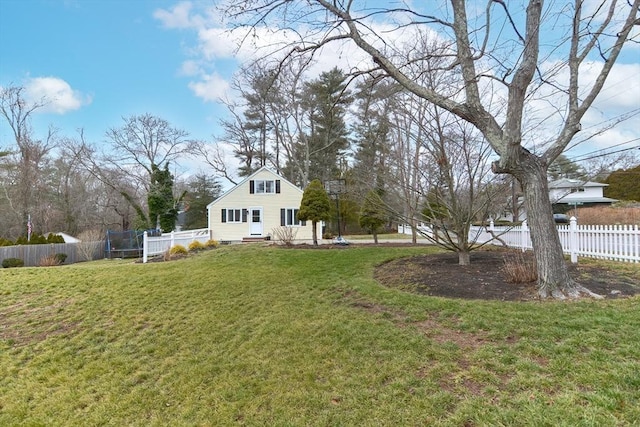 197 N St, Mattapoisett, MA 02739 - view of yard with a trampoline and entry steps