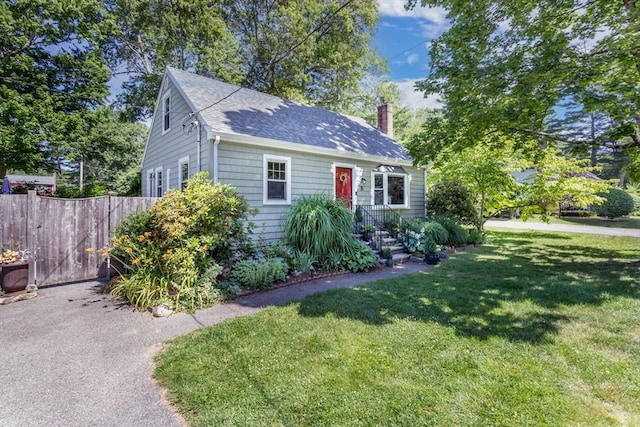 8 May St, Sharon, MA 02067 - bungalow-style house featuring a chimney and a shingled roof