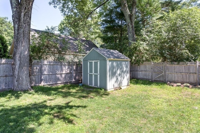 8 May St, Sharon, MA 02067 - view of shed with a fenced backyard