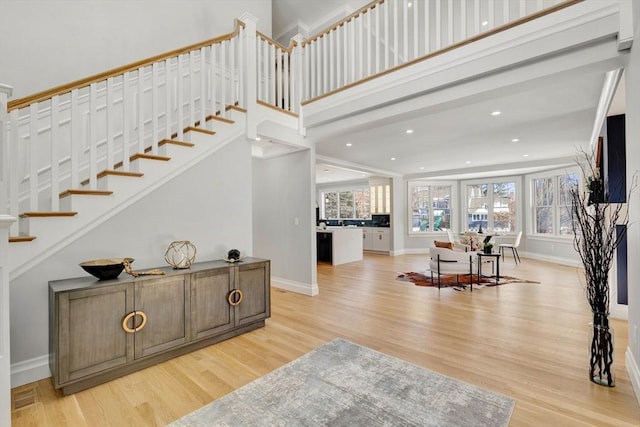 interior space featuring light hardwood / wood-style floors