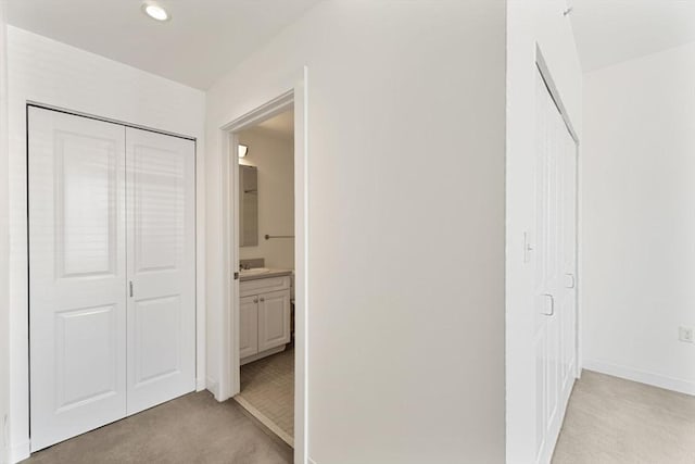 519 Harrison Ave Unit D117, Boston, MA 02118 - hall featuring light colored carpet and recessed lighting