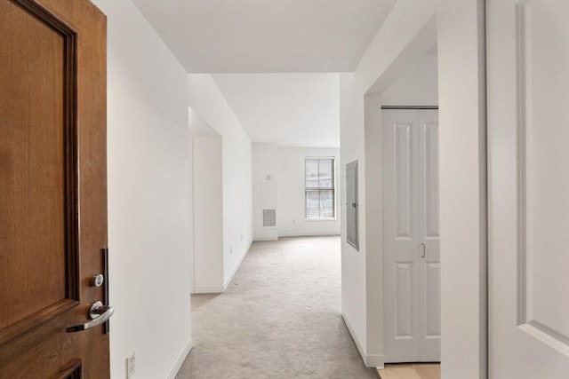 519 Harrison Ave Unit D117, Boston, MA 02118 - corridor with light carpet and electric panel