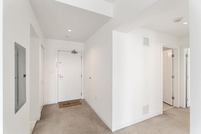 519 Harrison Ave Unit D117, Boston, MA 02118 - hallway featuring light colored carpet and recessed lighting
