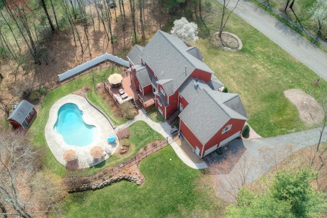 birds eye view of property