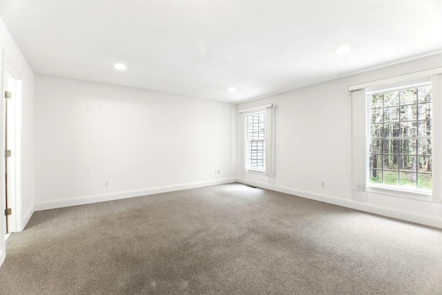 102 Pinehurst Dr Unit 102, East Longmeadow, MA 01028 - unfurnished room with baseboards, carpet flooring, and recessed lighting