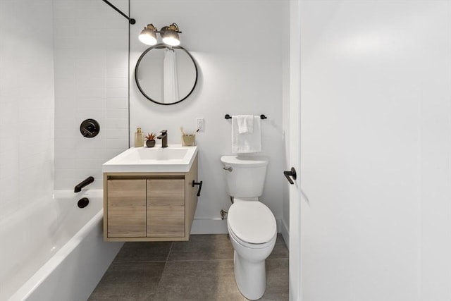 7 Wordsworth Unit Ph6, Boston, MA 02128 - bathroom featuring toilet, vanity, tile patterned flooring, and  shower combination