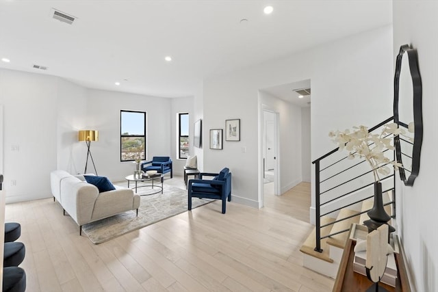 7 Wordsworth Unit Ph6, Boston, MA 02128 - living area with light wood-type flooring, recessed lighting, and baseboards