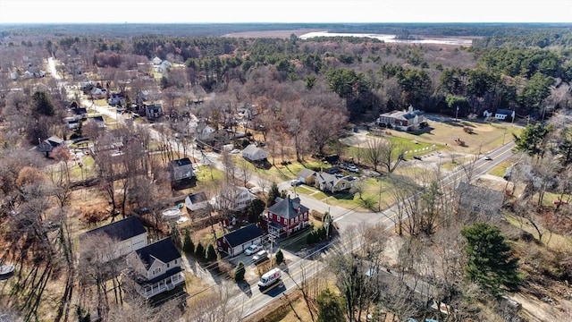 479 Main St, Hanson, MA 02341 - aerial overview of property's location with a forest
