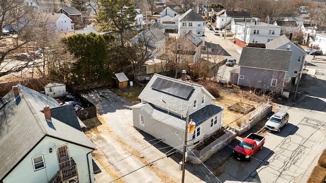 bird's eye view featuring a residential view