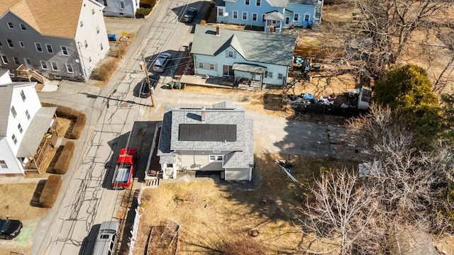 drone / aerial view featuring a residential view