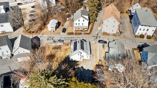 bird's eye view with a residential view