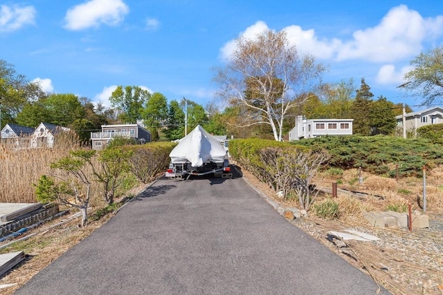 view of street with driveway