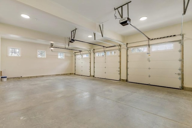 11 Cuba St, Andover, MA 01810 - garage featuring recessed lighting and a garage door opener