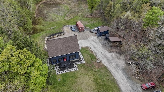 view from above of property