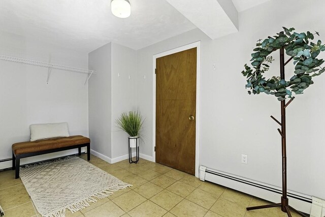 19 Mill Rd, Westborough, MA 01581 - entrance foyer featuring baseboard heating and light tile patterned floors