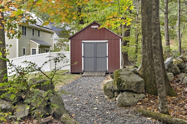 view of outbuilding