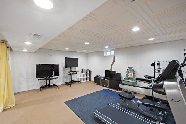 view of exercise room