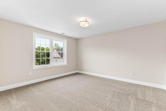 view of carpeted empty room