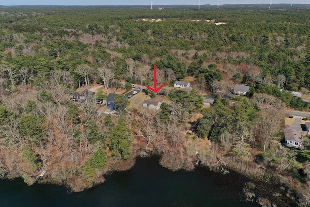 272 Glen Charlie Rd, Wareham, MA 02538 - aerial view of property's location featuring a forest and a nearby body of water