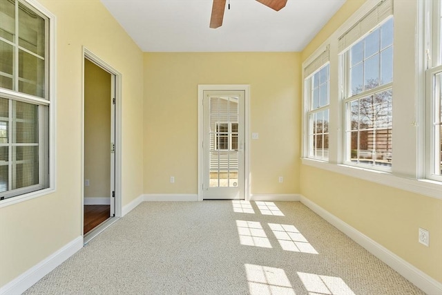 2 Rich Rd, Milford, MA 01757 - unfurnished room with baseboards, carpet flooring, and ceiling fan
