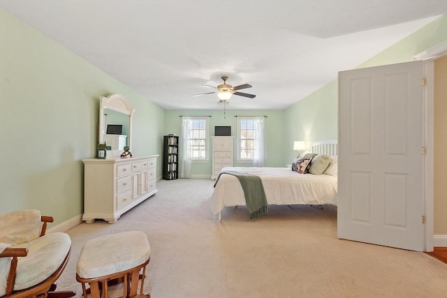 2 Rich Rd, Milford, MA 01757 - bedroom with baseboards, a ceiling fan, and light colored carpet