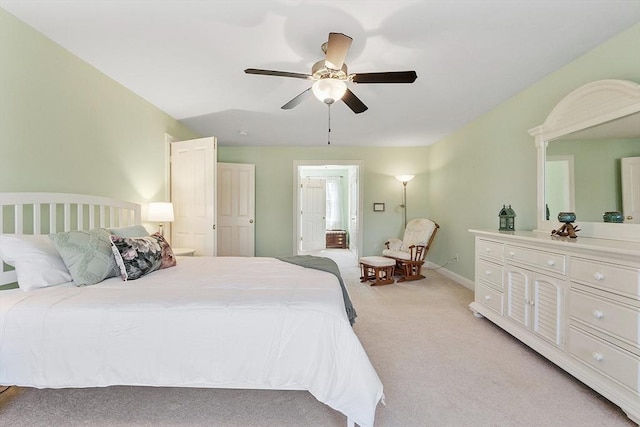 2 Rich Rd, Milford, MA 01757 - bedroom with a ceiling fan, baseboards, and light colored carpet