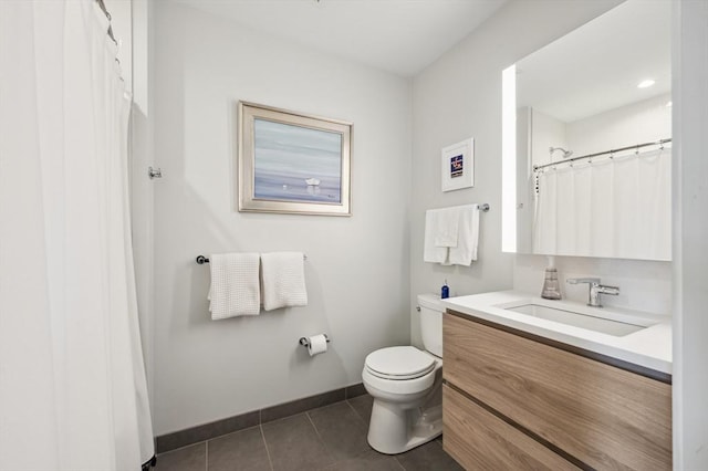 133 Seaport Blvd Unit 823, Boston, MA 02210 - full bathroom featuring vanity, toilet, tile patterned floors, and baseboards
