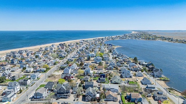 9 62nd St, Newburyport, MA 01950 - drone / aerial view featuring a water view, a view of the beach, and a residential view