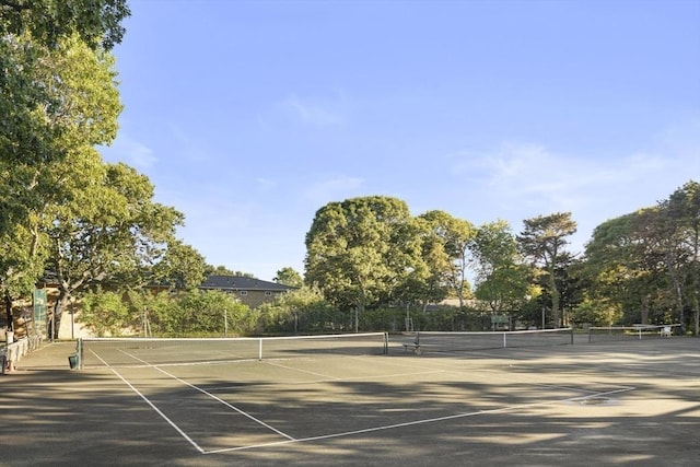 view of tennis court