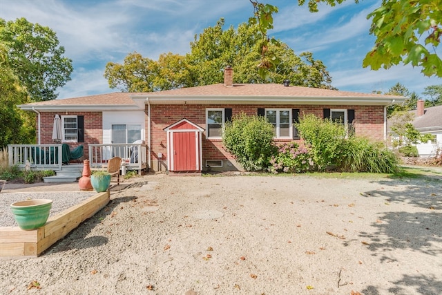 view of rear view of property