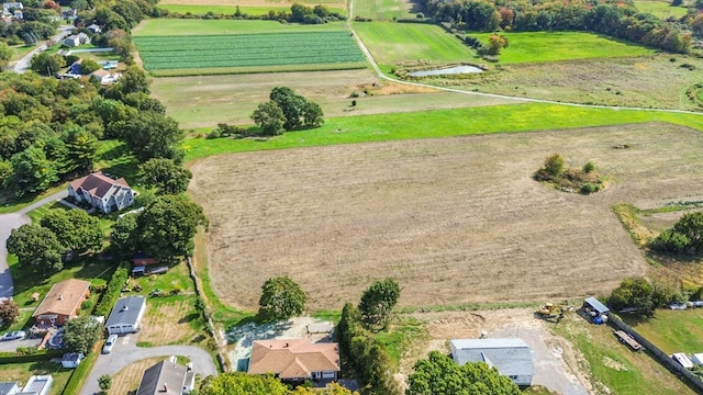 drone / aerial view featuring a rural view