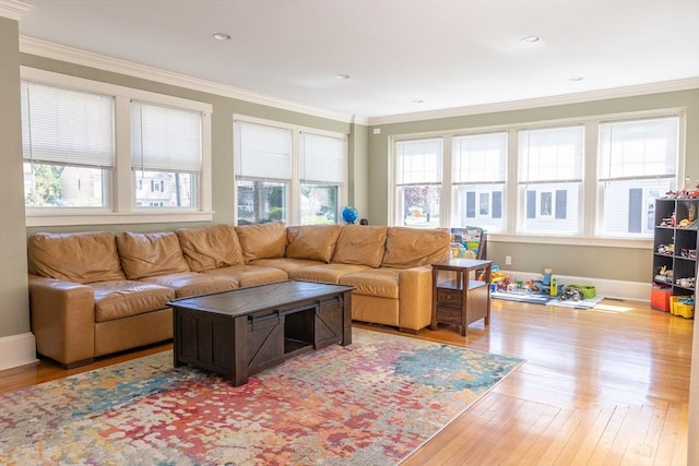 103 Maple Rd, Longmeadow, MA 01106 - living room featuring crown molding and wood finished floors