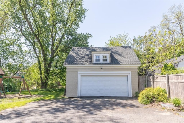 103 Maple Rd, Longmeadow, MA 01106 - detached garage featuring fence