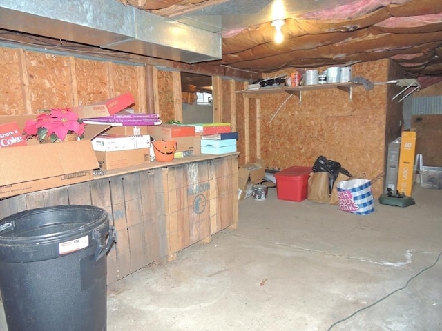 view of storage room