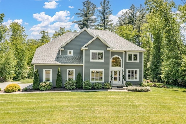 2 Nikkis Way, Hadley, MA 01035 - view of front facade with a front lawn and roof with shingles