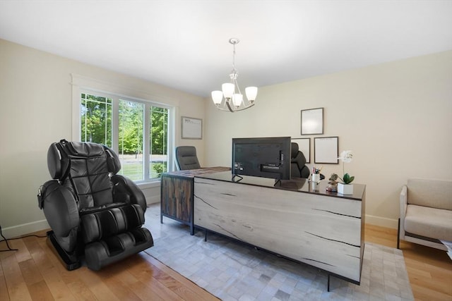 2 Nikkis Way, Hadley, MA 01035 - office space with a chandelier, light wood-style flooring, and plenty of natural light