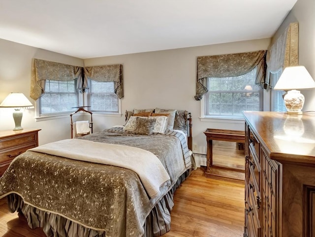 442 Purchase St, Easton, MA 02375 - bedroom featuring light wood-type flooring and a baseboard radiator