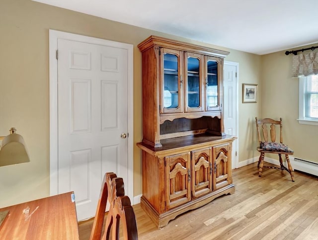 442 Purchase St, Easton, MA 02375 - living area featuring light wood-type flooring and baseboards