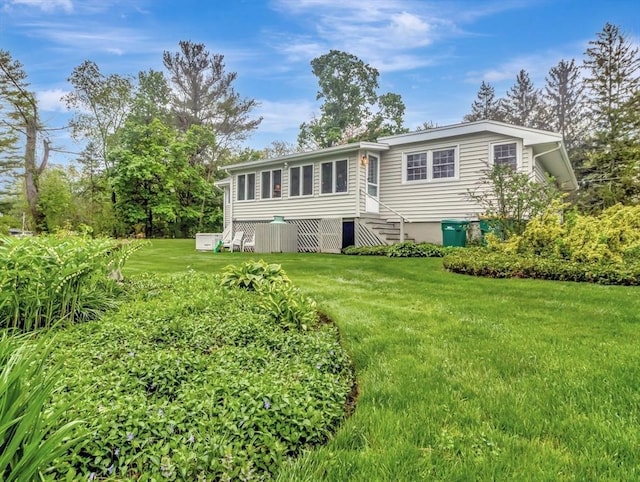 442 Purchase St, Easton, MA 02375 - back of property with a yard